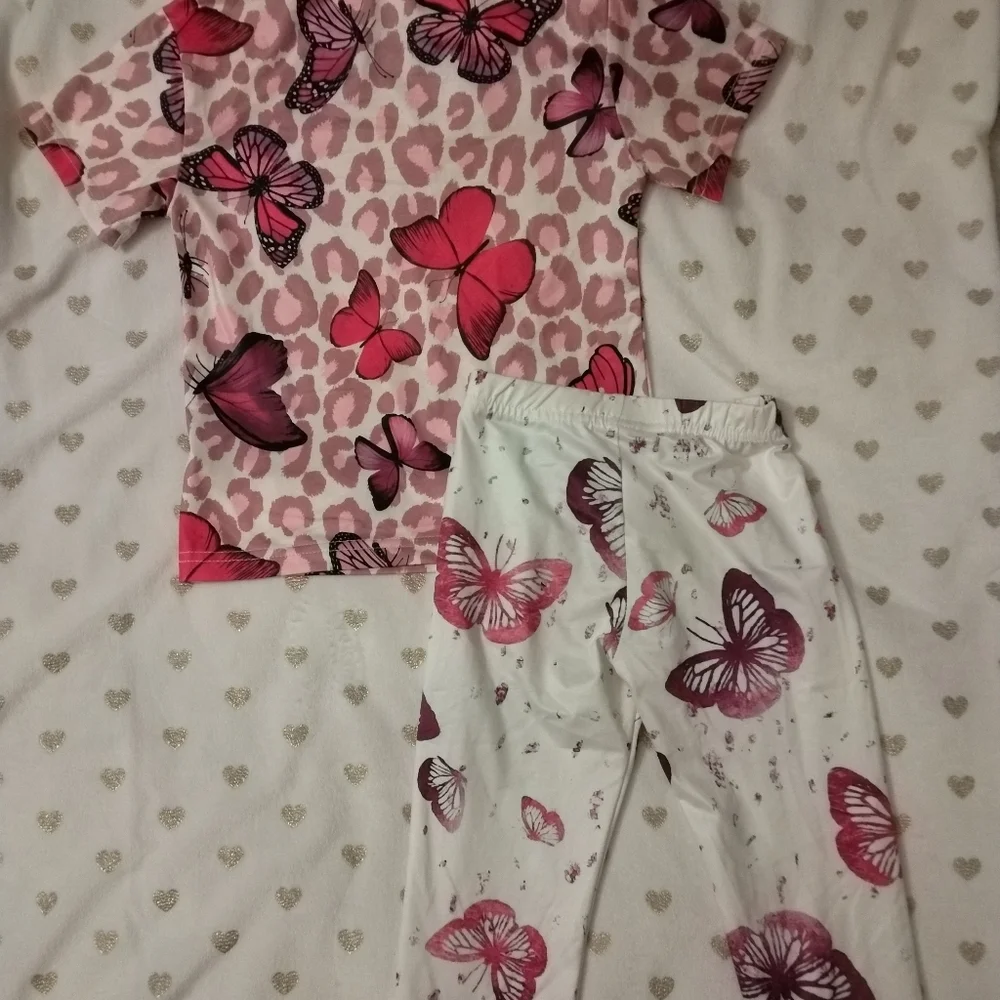 10/$40 SHEIN 2pc. Kids Butterfly Outfit
